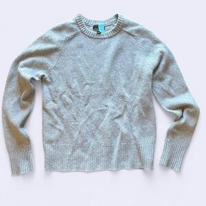 J. Crew Light Gray Wool Crewneck Sweater